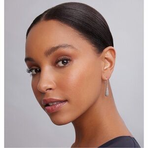 Silver Lagos brand Tear Drop Earrings